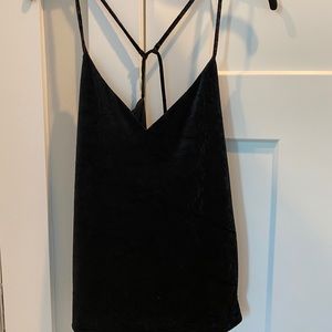 Velvet black tank